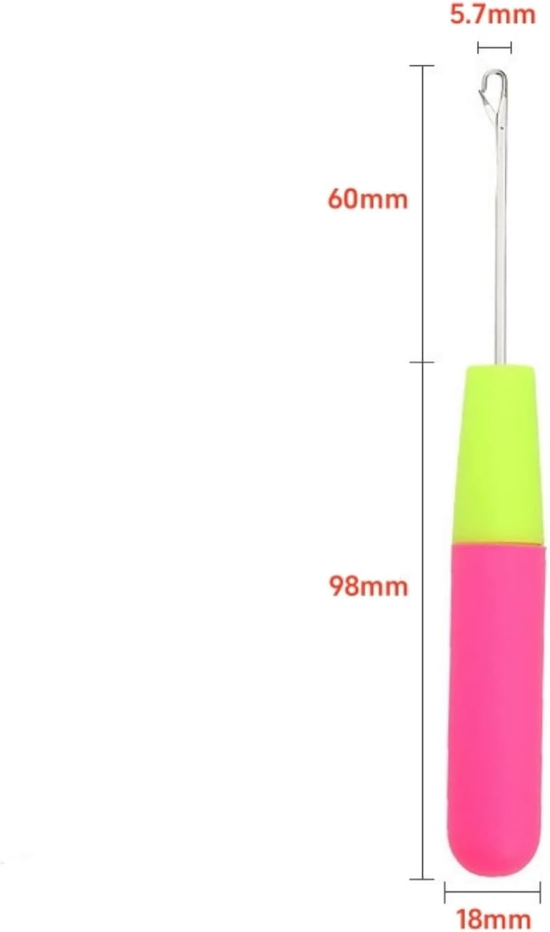Dzrige Latch Hook Tool, 5Pcs Hair Crochet Hooks 0.2 Inch Latch Hook Crochet Needle for Braid Hair, Hair Extension, Carf and Carpet Making, Crafts DIY - Image 2